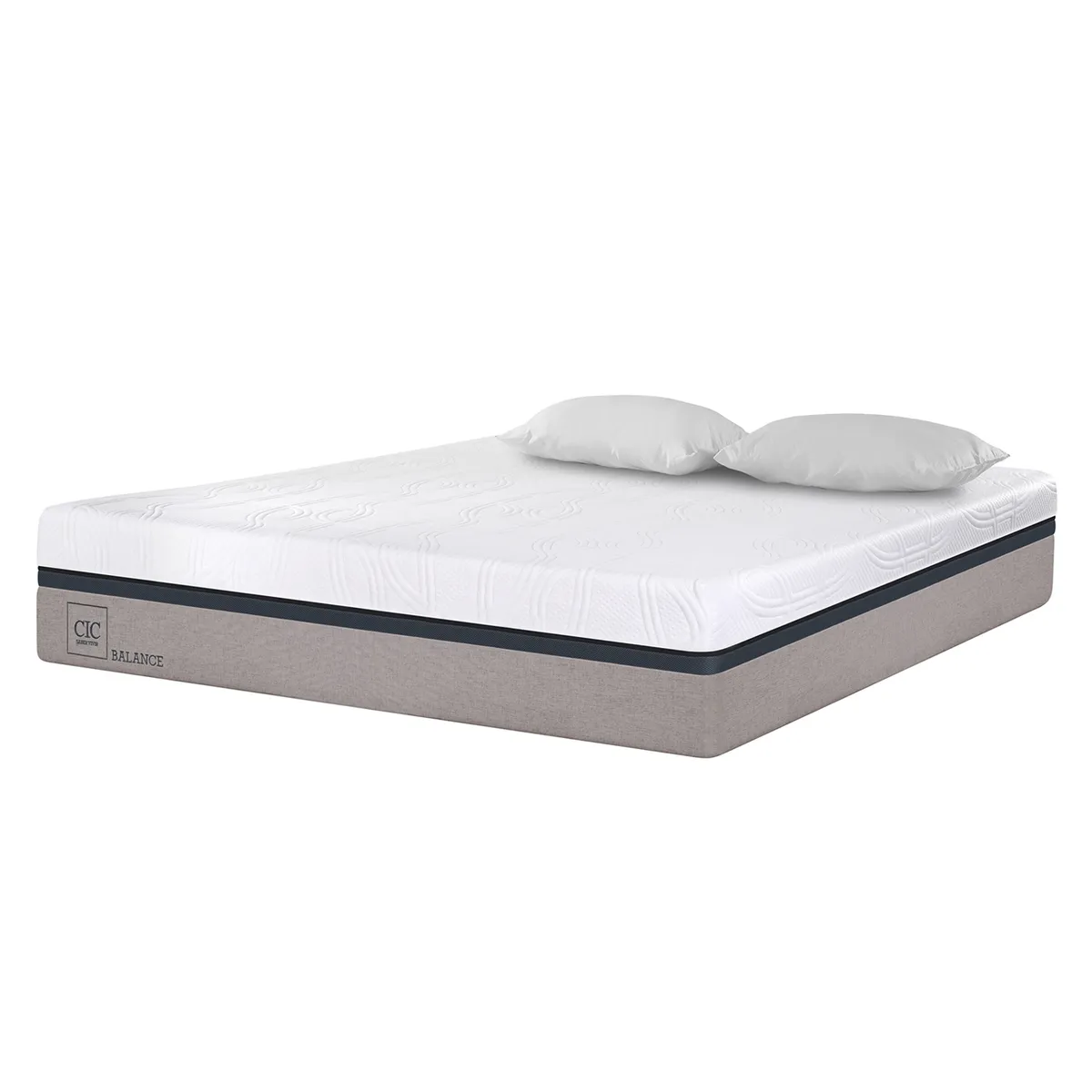 CIC - Colchón Balance 2 plazas x 2.00mt +Almohadas Cic