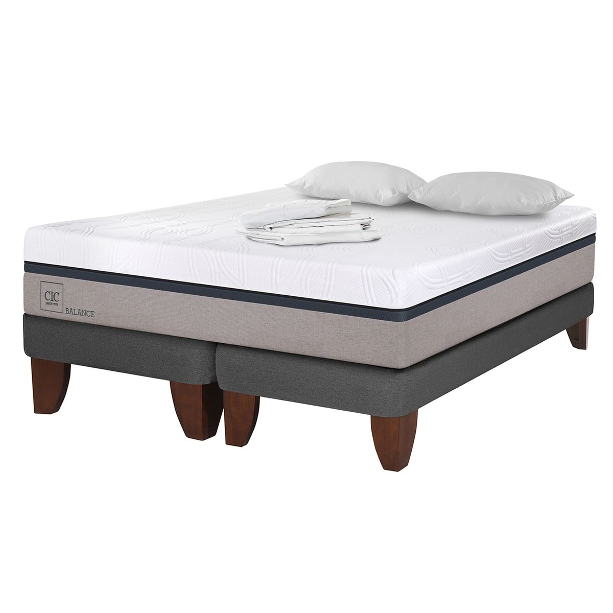 CIC - Cama Europea Cic New Balance 2 Plazas BD CIC + Sábanas