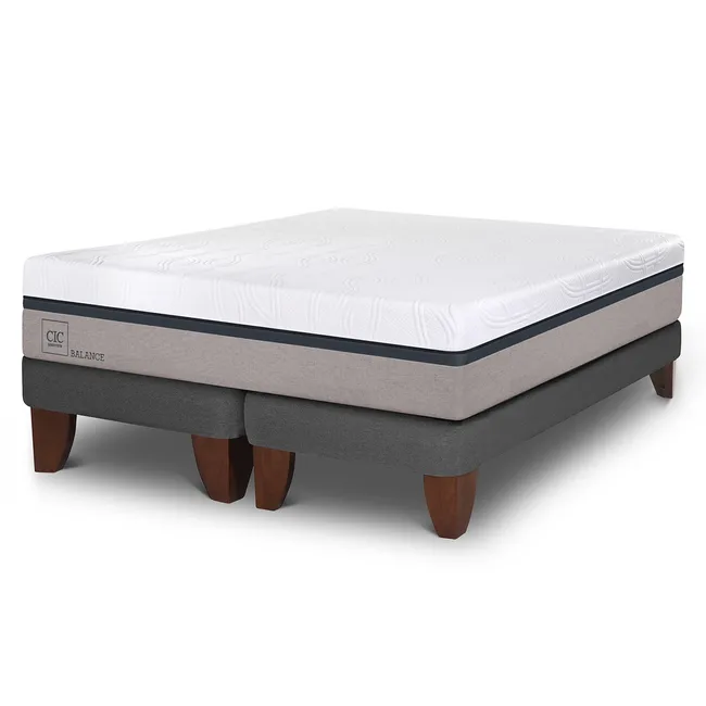 CIC - Cama Europea Balance King X 2.00Mt Base Dividida Cic