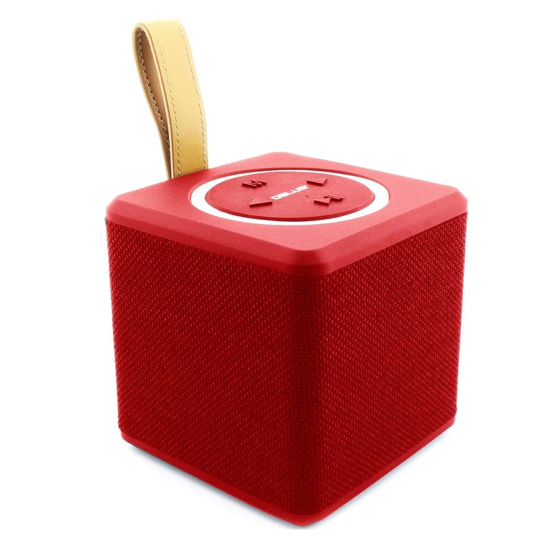 DBLUE - Parlante Cubo Bluetooth Red