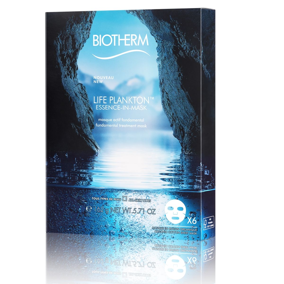 BIOTHERM - Mascarilla Facial Hidratante Life Plankton Essence 6 Unidades Biotherm