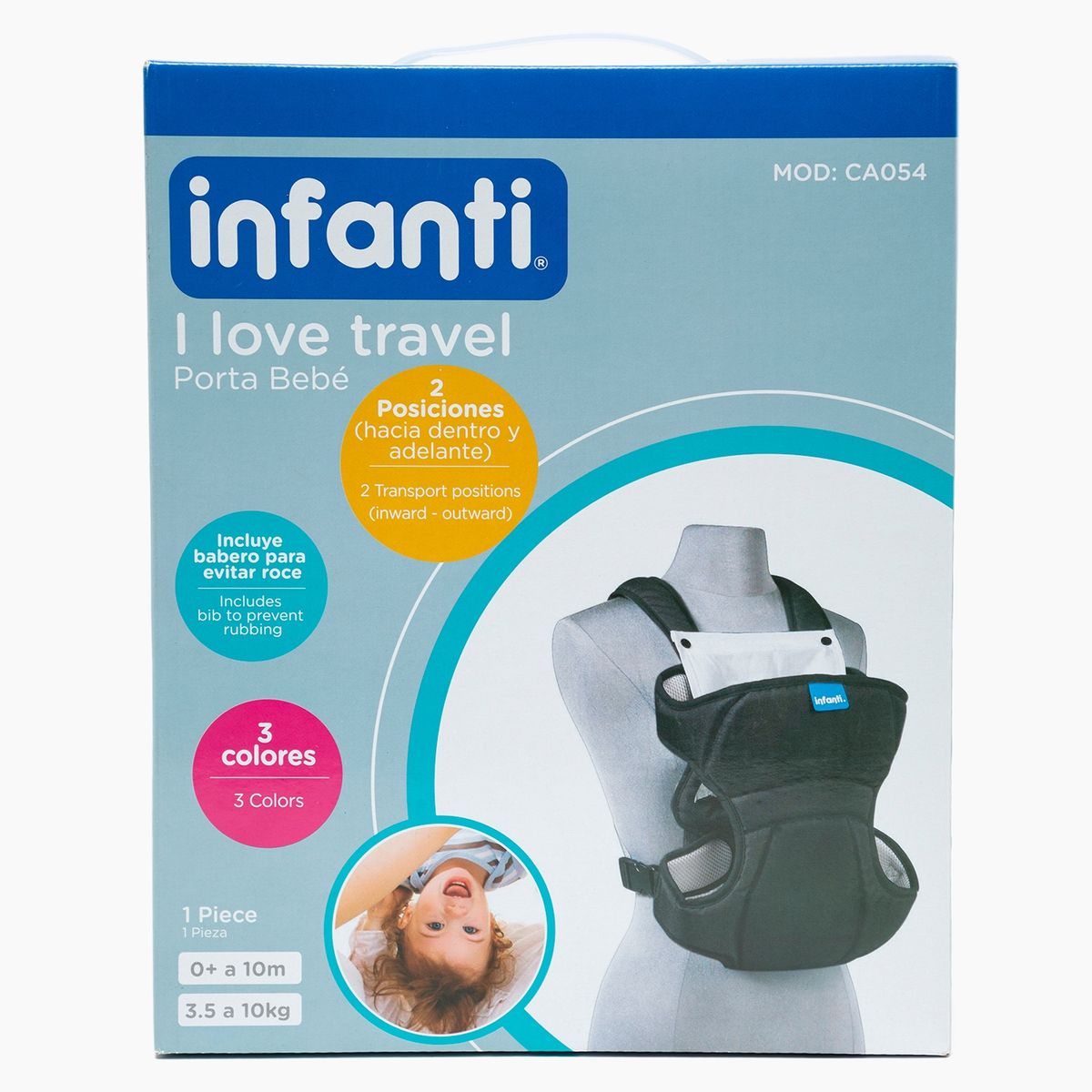 INFANTI - Infanti Arnes Portabebe I Love Travel Black