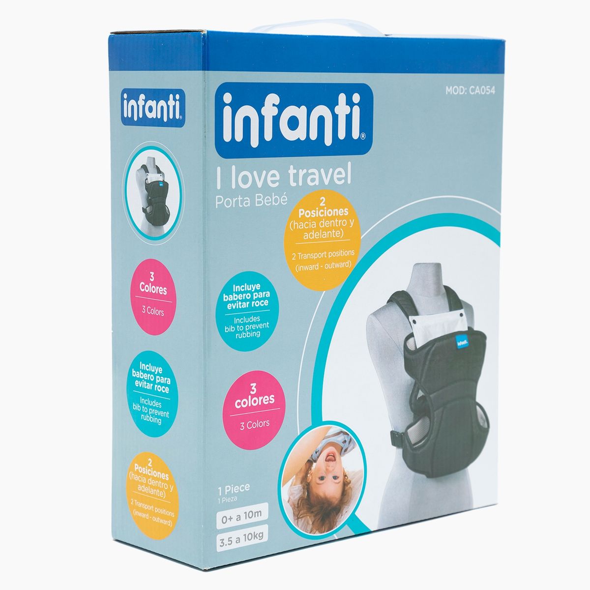 INFANTI - Infanti Arnes Portabebe I Love Travel Black