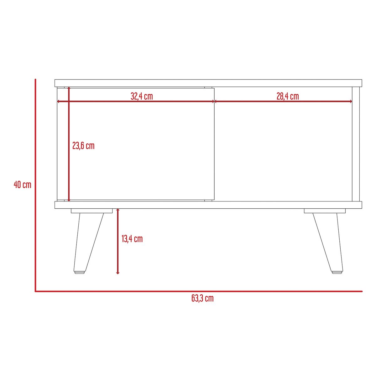 TUHOME - Mesa De Centro Salem Cuadrada Tuhome