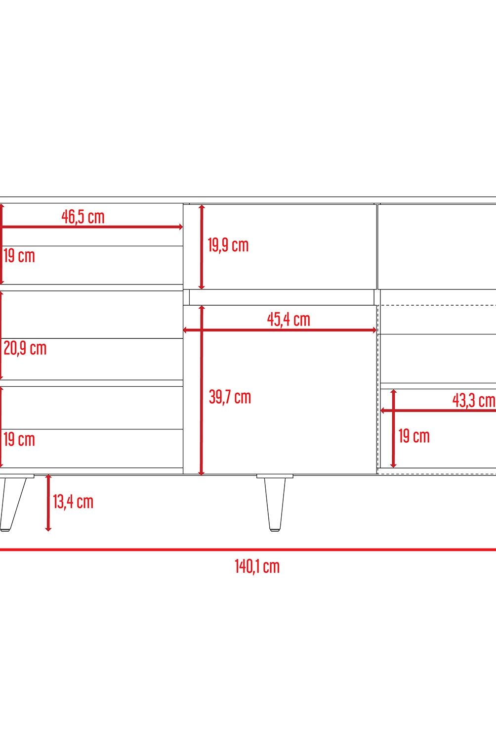 TUHOME - Buffet Salem Miel Plomo Tuhome