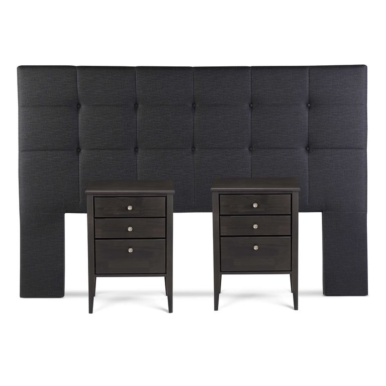 Set De Muebles Issey Grafito King