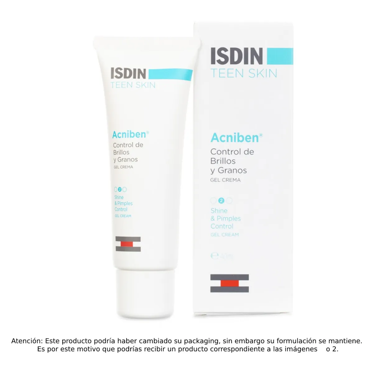 ISDIN - Hidratación Piel Grasa Acniben Control Brillos y Granos 40 ml Isdin
