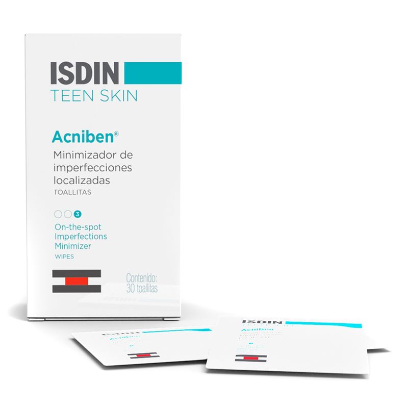 ISDIN - Toallitas Limpiadoras Sebo Facial Acniben 30u ISDIN