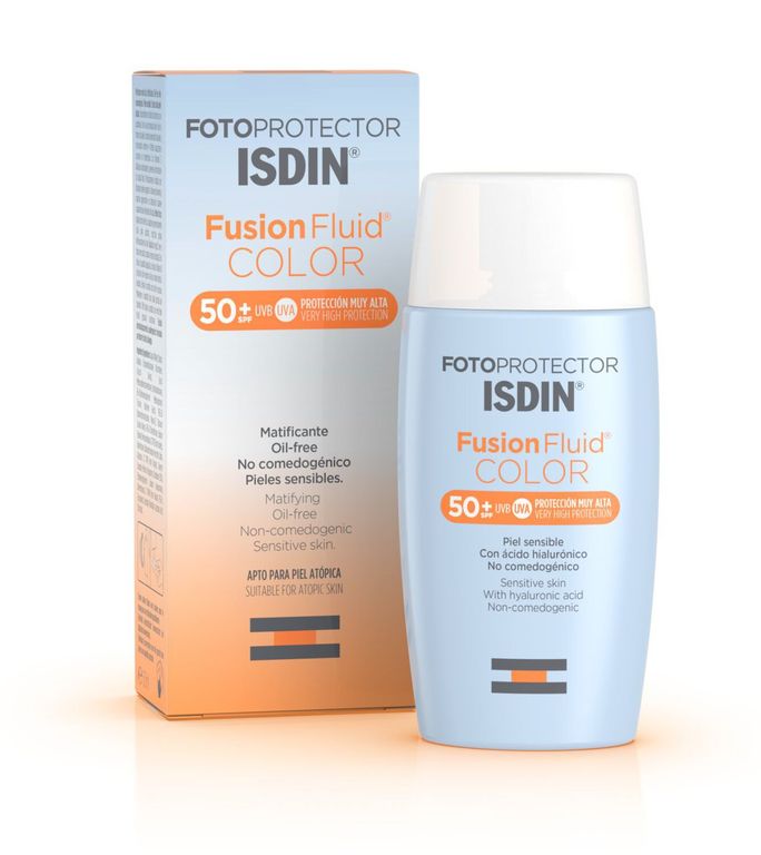 Fotoprotector Fusion Fluid Color Spf 50+ Antiedad 50 Ml