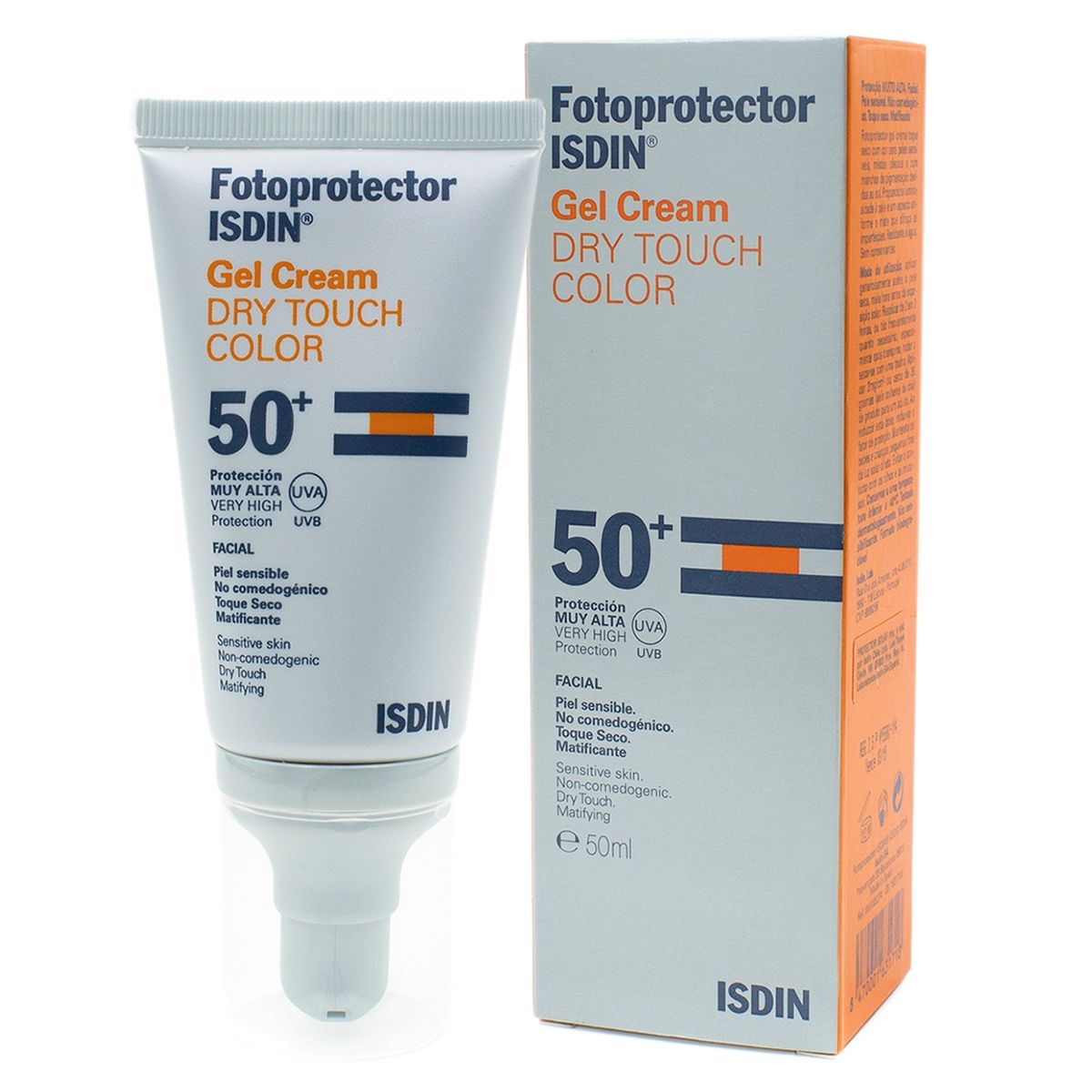ISDIN - Protector Solar Facial Gel Cream Dry Touch Color SPF50 50ml ISDIN
