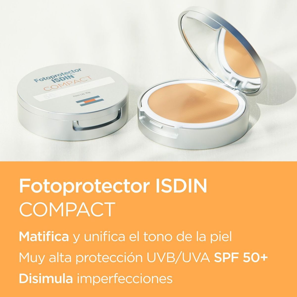ISDIN - Protector Solar Facial Compact Arena FPS 50 10 gr ISDIN