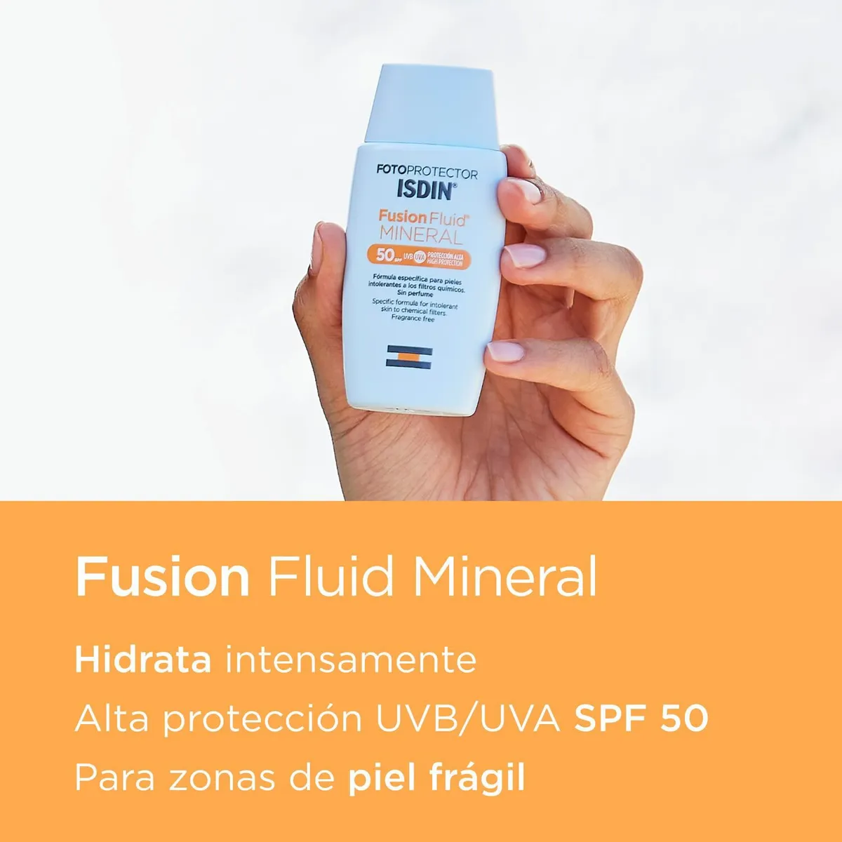 ISDIN - Protector Solar Facial Fusion Fluid Mineral FPS 50+ 50 ml  ISDIN