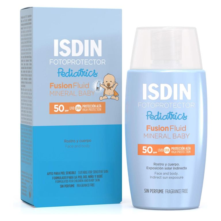Protector Solar Pediatrico Facial Fusion Fluid Mineral Baby Spf50 50Ml