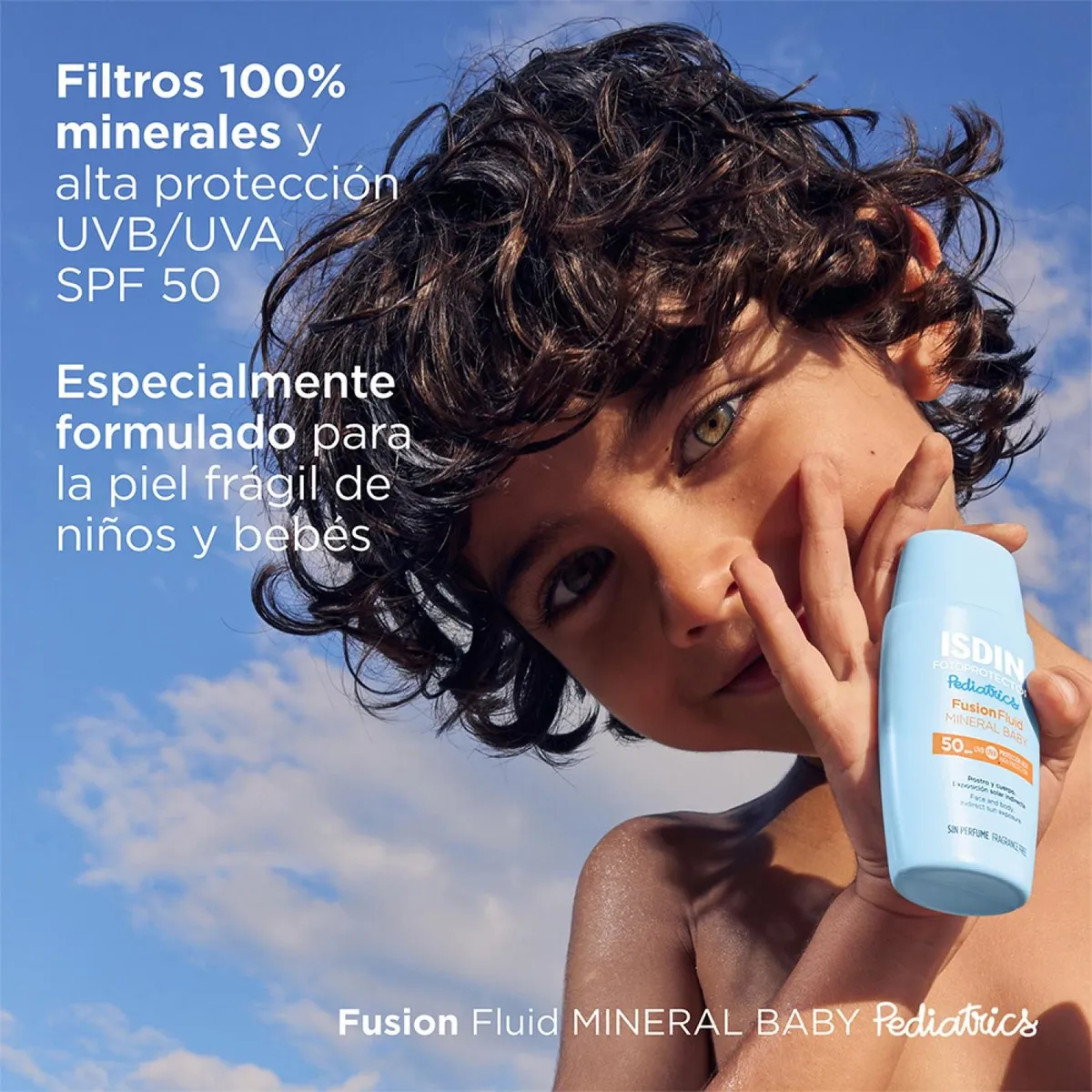 ISDIN - Protector Solar Pediatrico Facial Fusion Fluid Mineral Baby Spf50 50Ml Isdin