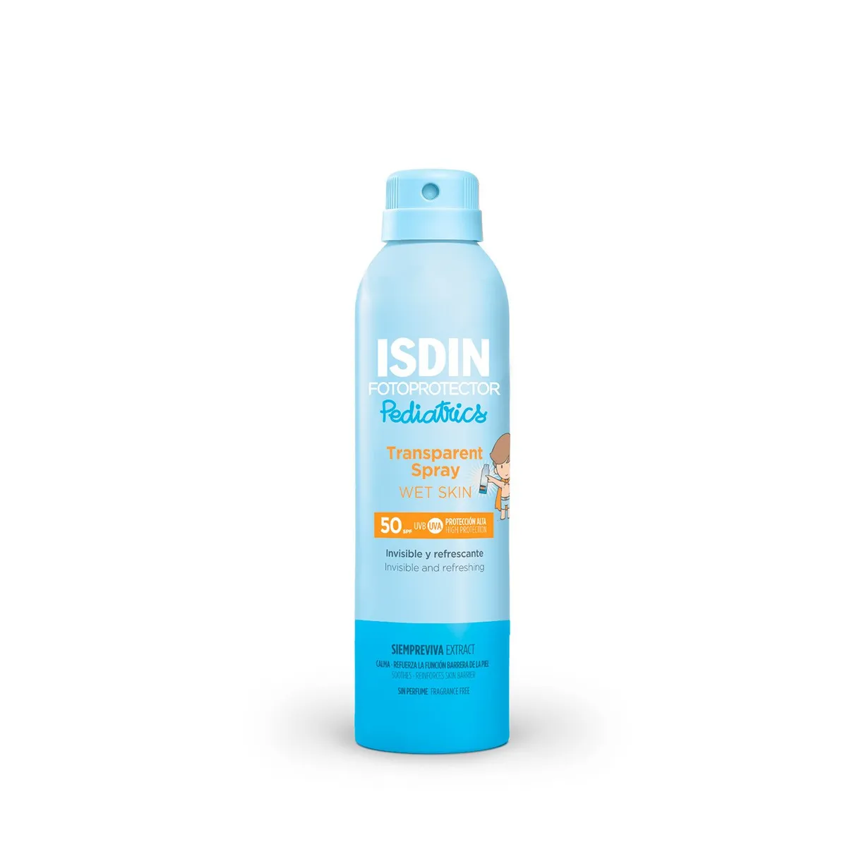 ISDIN - Protector Solar Niños Transparent Spray Wet Skin Spf50 250Ml ISDIN