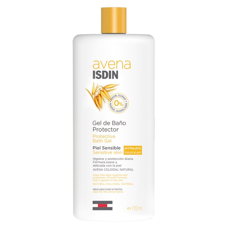 ISDIN - Gel De Baño Piel Sensible Avena Gel De Baño Protector 750Ml Isdin
