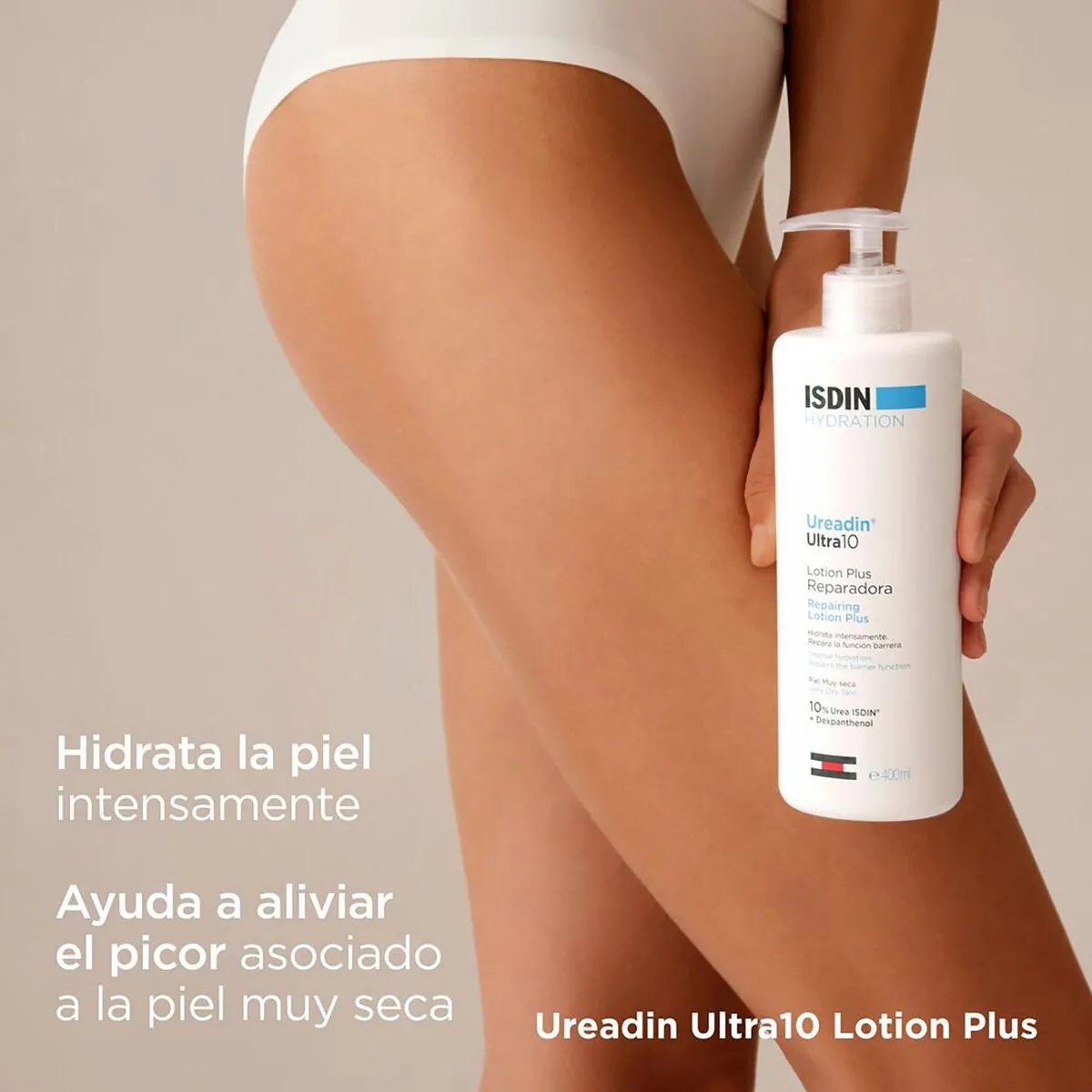 ISDIN - Crema Corporal Hidratante Rápida Absorción Ureadin Lotion 10 Plus 400 Ml Isdin