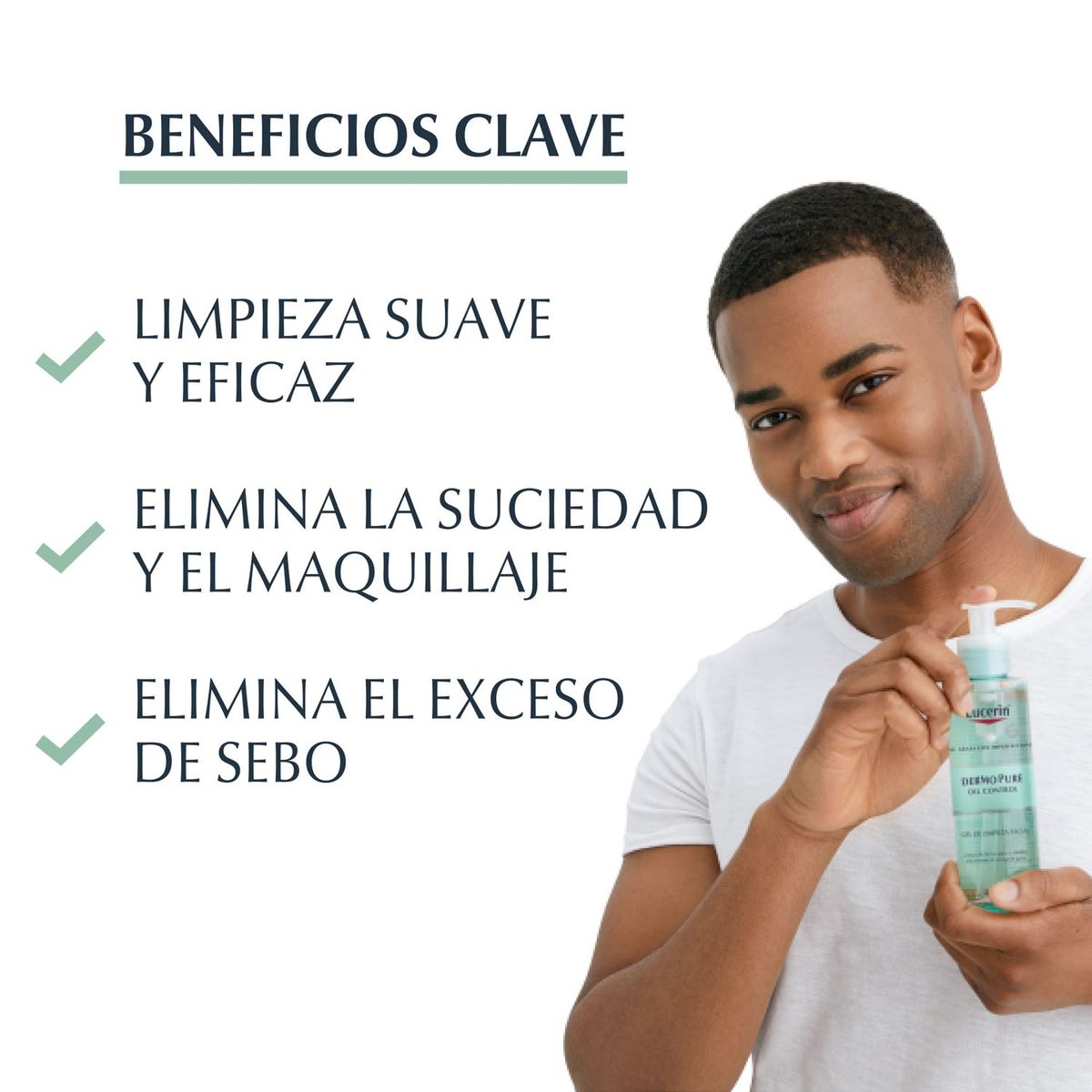 EUCERIN - Gel Limpiador Facial Dermopure 400ml Eucerin