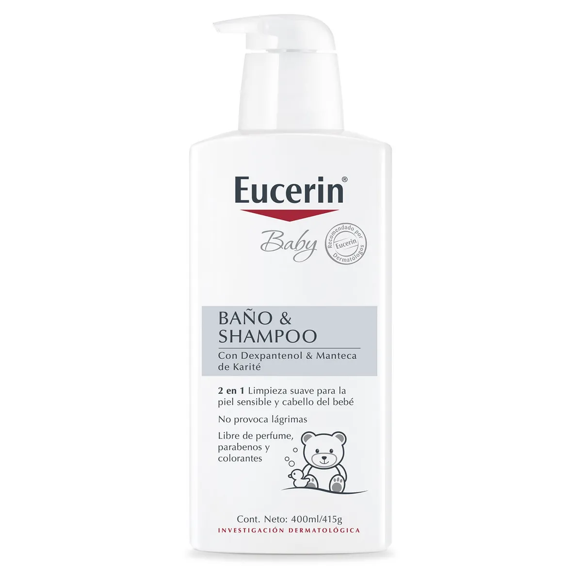 EUCERIN - Limpiador 2 en 1 Baño & Shampoo Eucerin
