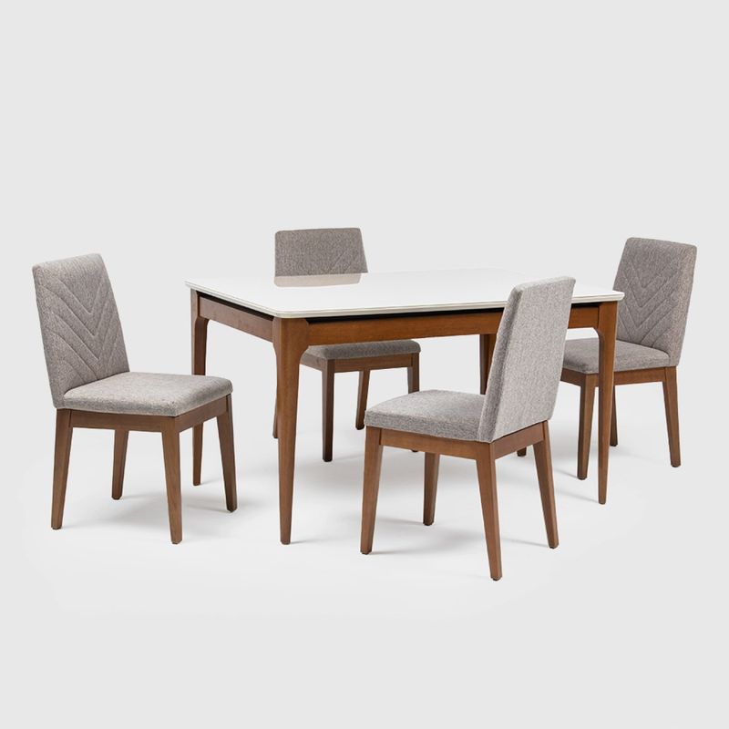 DECOCASA - Juego de Comedor  Julien 116Cm 4 Sillas Tai Bcobri Decocasa