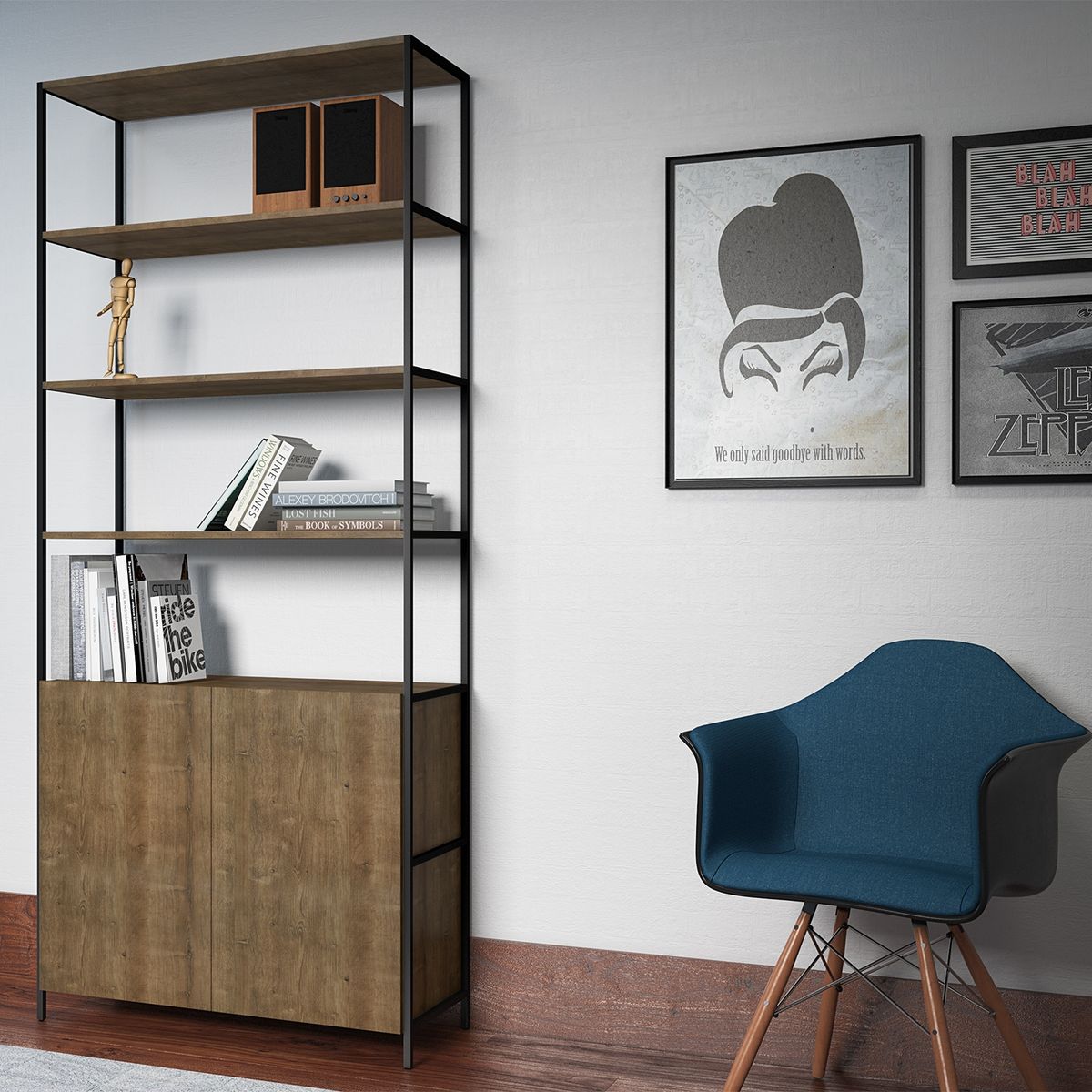 DECOCASA - Estante Steel Quadra Decocasa