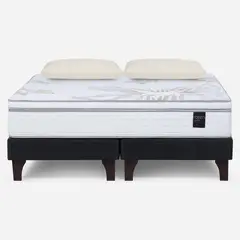 ROSEN - Cama Europea Art 4 King Base Dividida 180x200 cm + Almohadas