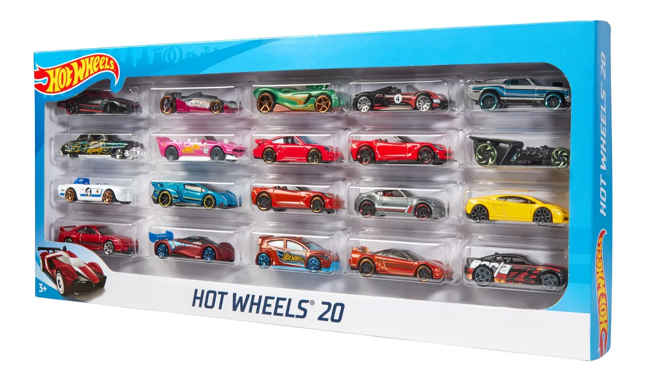HOT WHEELS Pack de 20 Autos de Juguete Hot Wheels (Surtidos