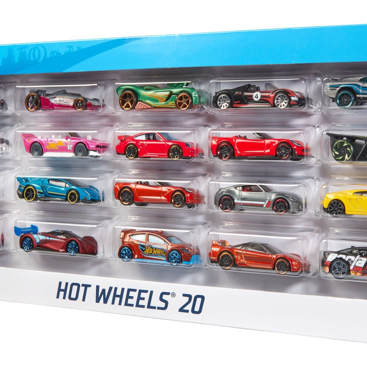 HOT WHEELS - Pack de 20 Autos de Juguete Hot Wheels (Surtidos) Mattel