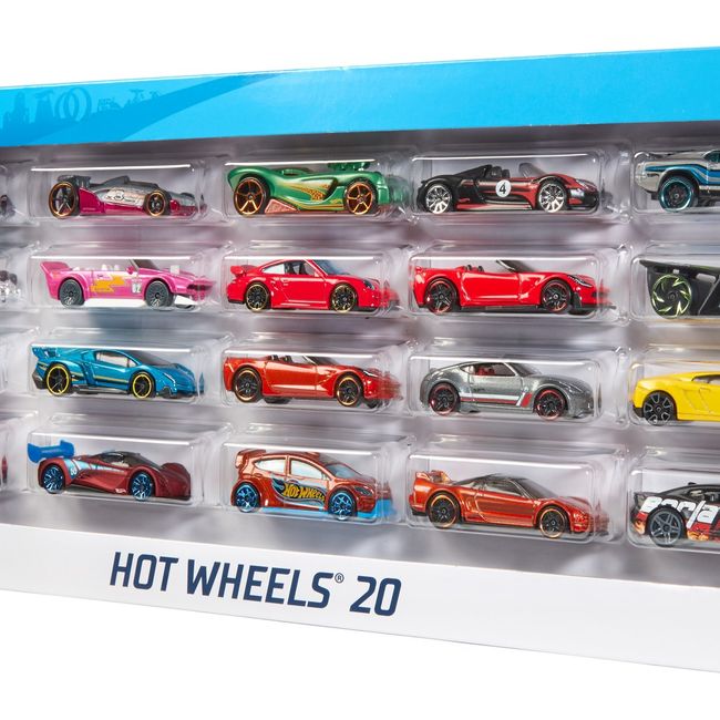 HOT WHEELS - Pack de 20 Autos de Juguete Hot Wheels (Surtidos) Mattel