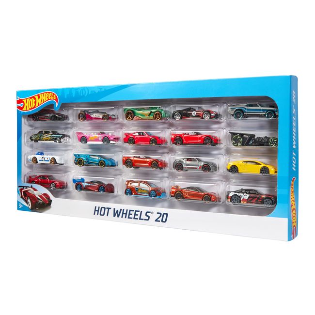 HOT WHEELS - Pack de 20 Autos de Juguete Hot Wheels (Surtidos) Mattel