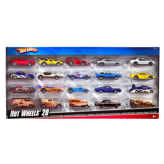 HOT WHEELS - Pack de 20 Autos de Juguete Hot Wheels (Surtidos) Mattel