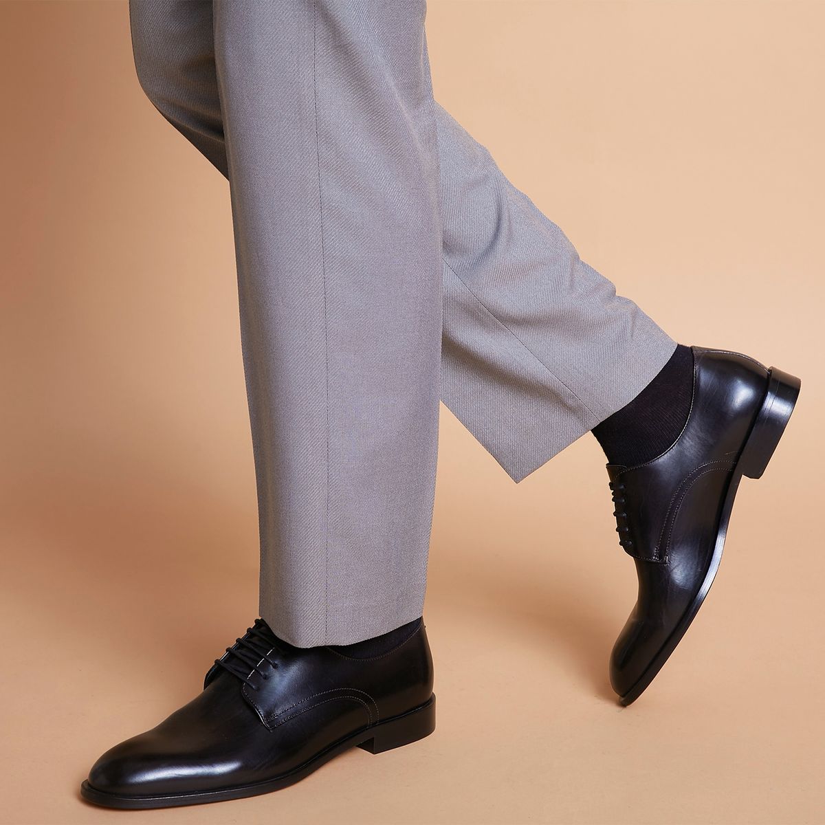 GEOX - Zapato Formal Hombre Cuero Negro Geox