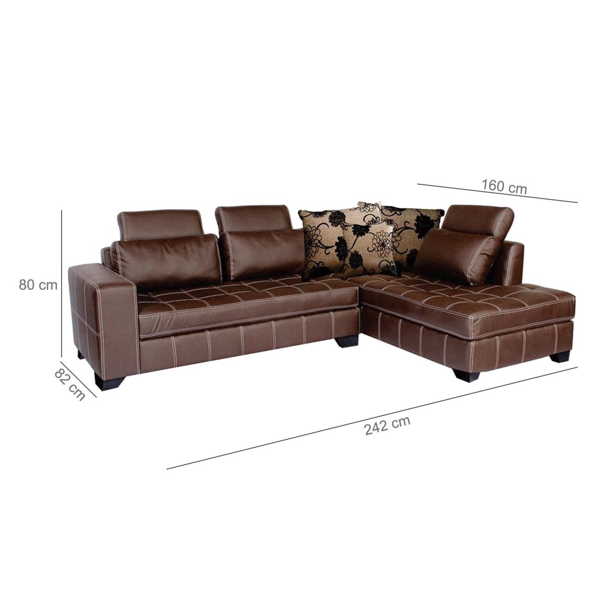 SPAZZIO - Sofá Seccional Derecho New Pathners Spazzio