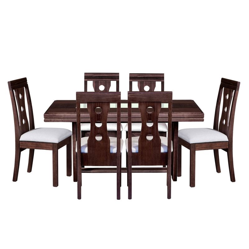 RIGAL - Juego de Comedor 6 Sillas Sevilla
