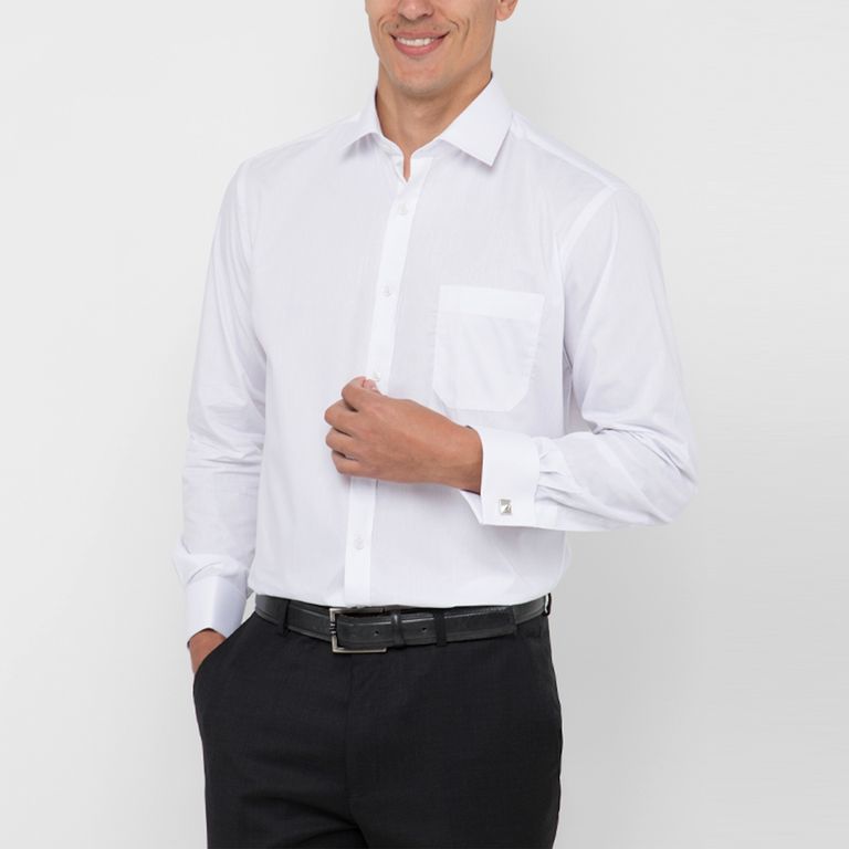 Camisa De Vestir Algodón Hombre