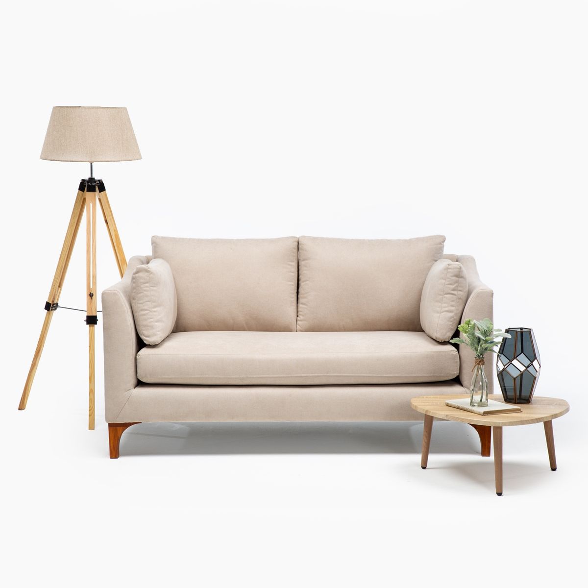 BARRA DESIGN - Sofá 2 Cuerpos Felpa Grecia Barra Design