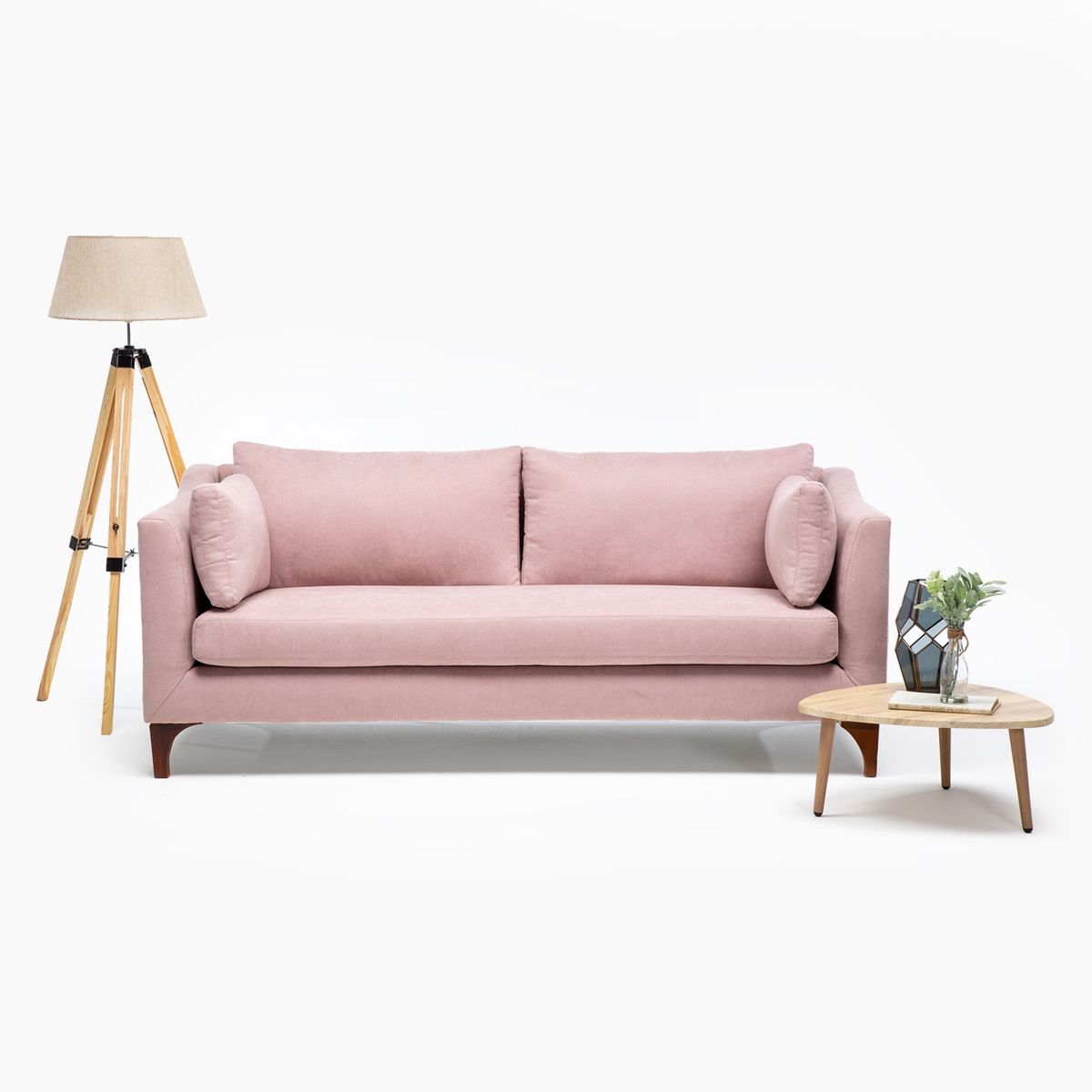 BARRA DESIGN - Sofá 3 Cuerpos Felpa Grecia Barra Design