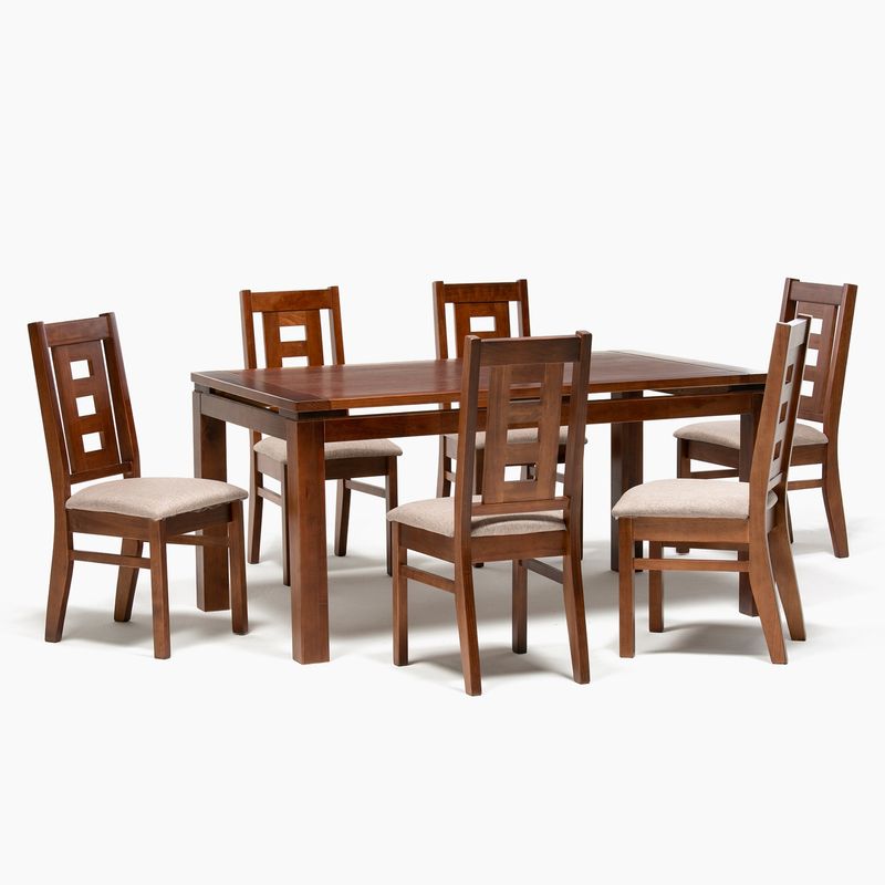 DAGON - Juego De Comedor 6 Sillas Roma Beige Dagon