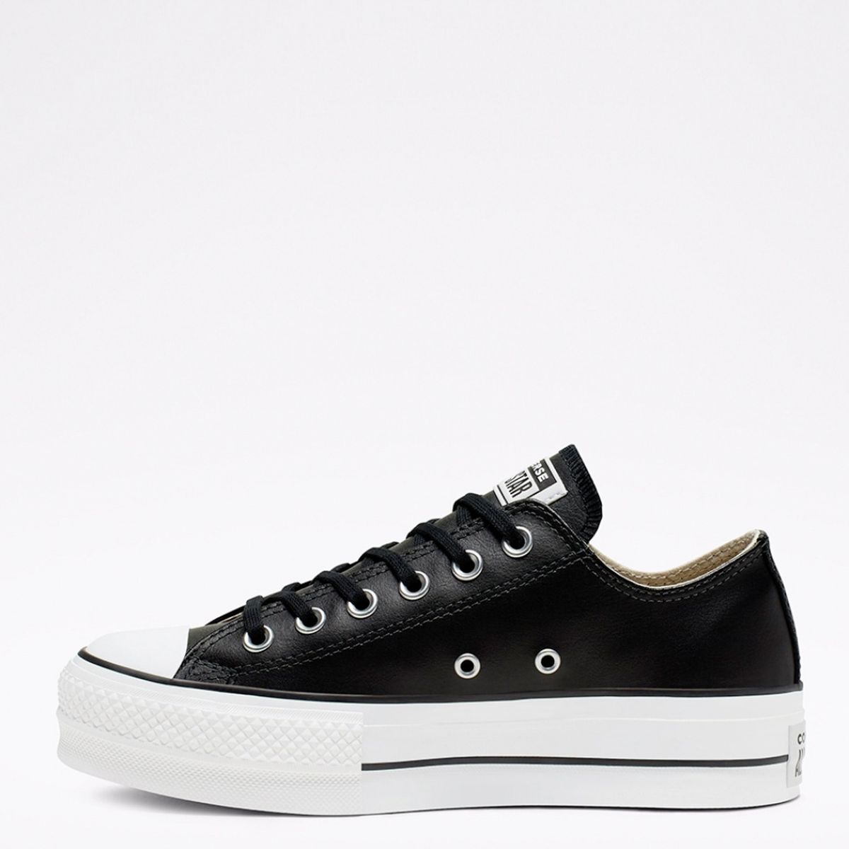 CONVERSE - Chuck Taylor Zapatilla Urbana Mujer Cuero Negro Converse