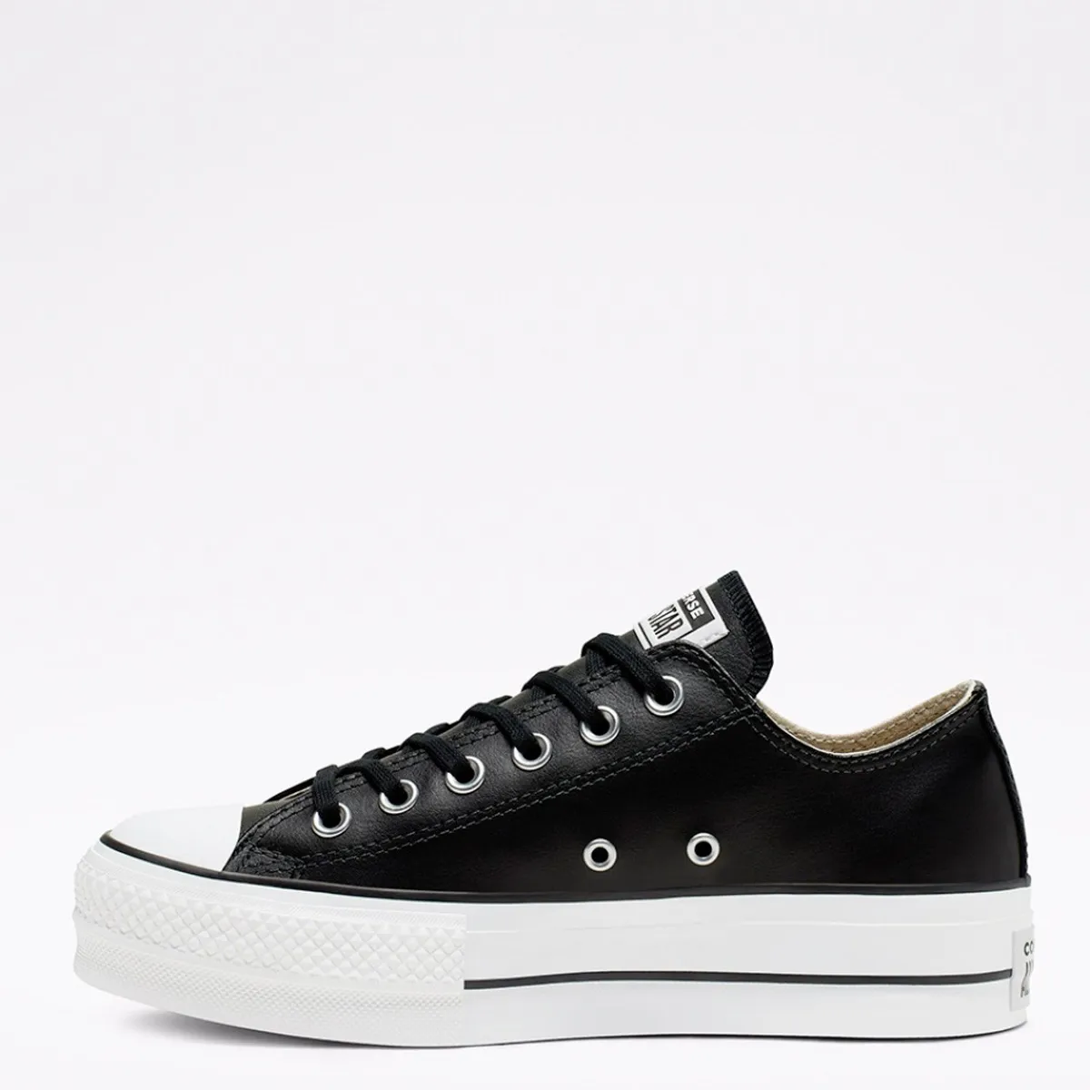 CONVERSE - Chuck Taylor Zapatilla Urbana Mujer Cuero Negro Converse