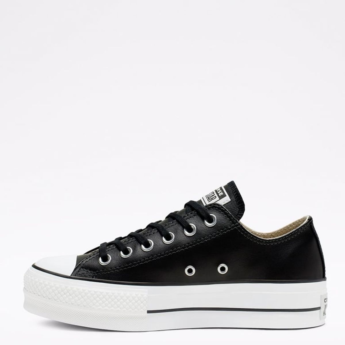 CONVERSE - Chuck Taylor Zapatilla Urbana Mujer Cuero Negro Converse