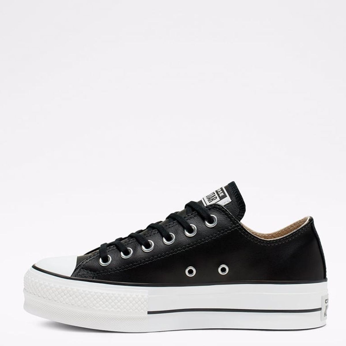 CONVERSE - Chuck Taylor Zapatilla Urbana Mujer Cuero Negro Converse
