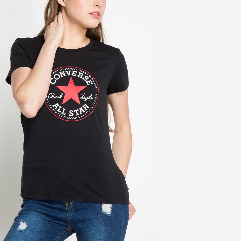 CONVERSE - Converse Polera Manga Corta Mujer