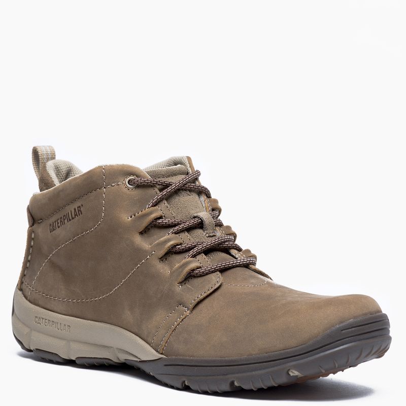 CAT - Vitor Hi Botin Hombre Cuero Café