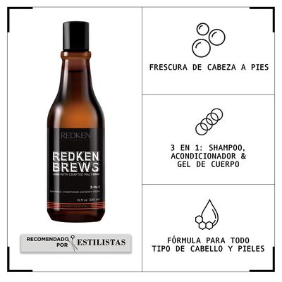 Imagen 2 del producto Shampoo 3 En 1 Brews 300 Ml