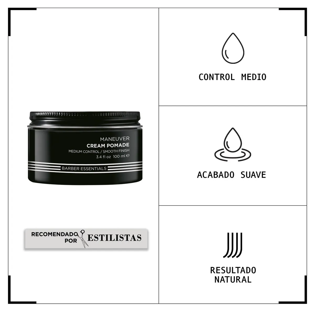 REDKEN - Cera Control Medio del Cabello Maneuver Brews 100ml Redken