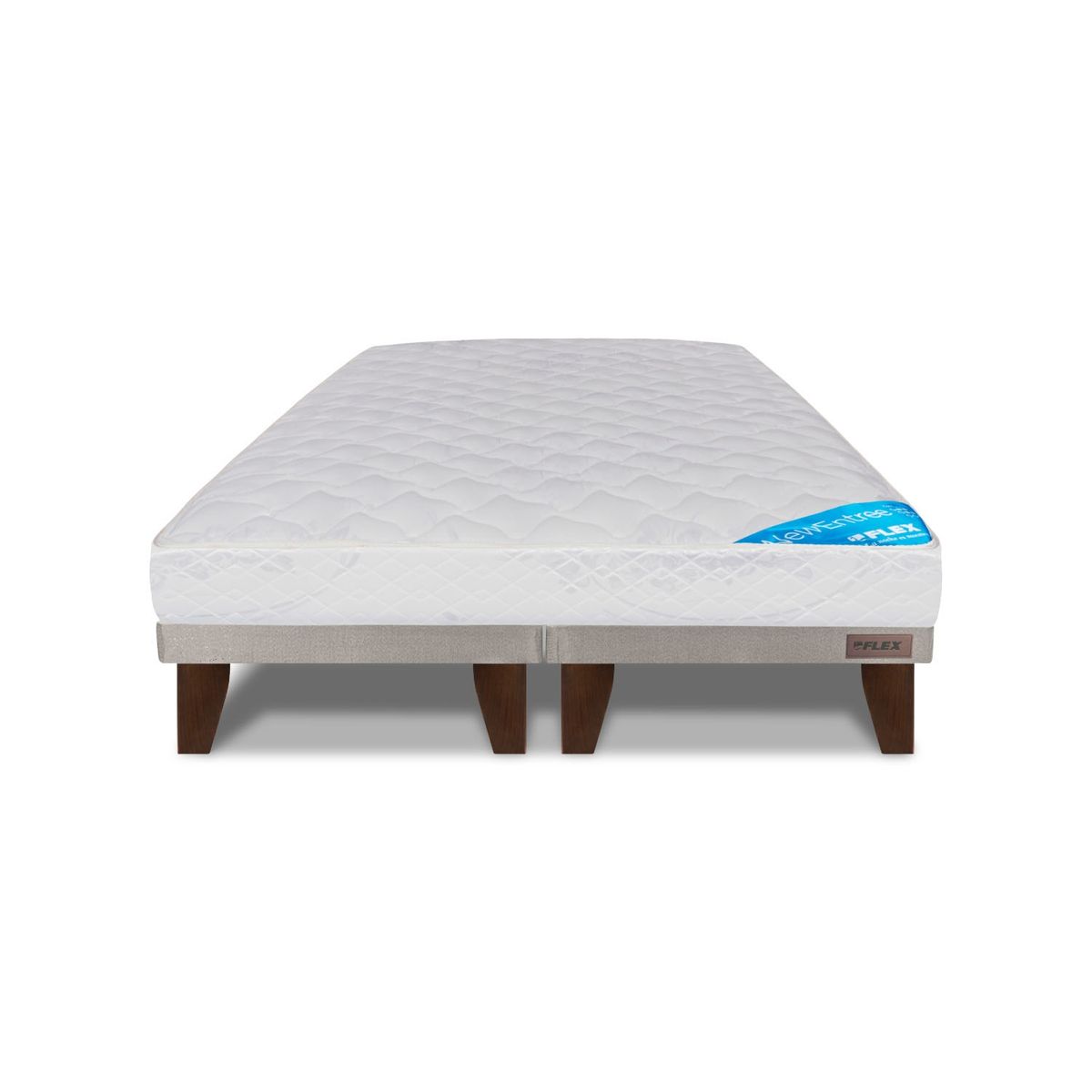 FLEX - Cama Europea 2 Plazas New Entree Flex 150 x 200 Cm Base Dividida