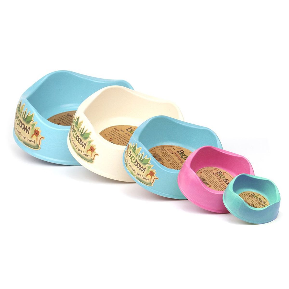 BECO PETS - Plato Perro Ecofriendly Azul M