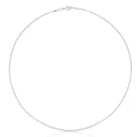 Collar Gargantilla Chain De Plata Mujer