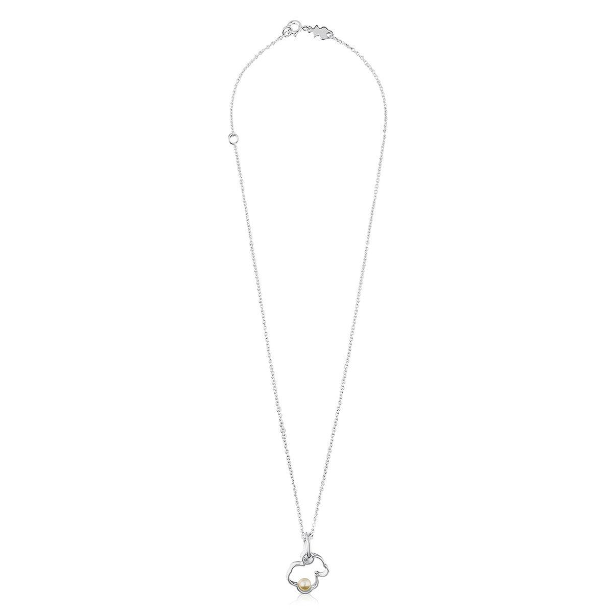 TOUS - Collar Silueta De Plata Con Perla Mujer Tous